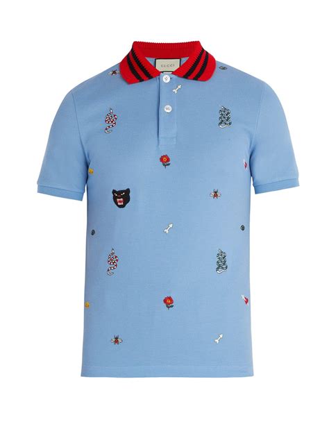 gucci blue rose embroidered shirt|gucci shirts sale.